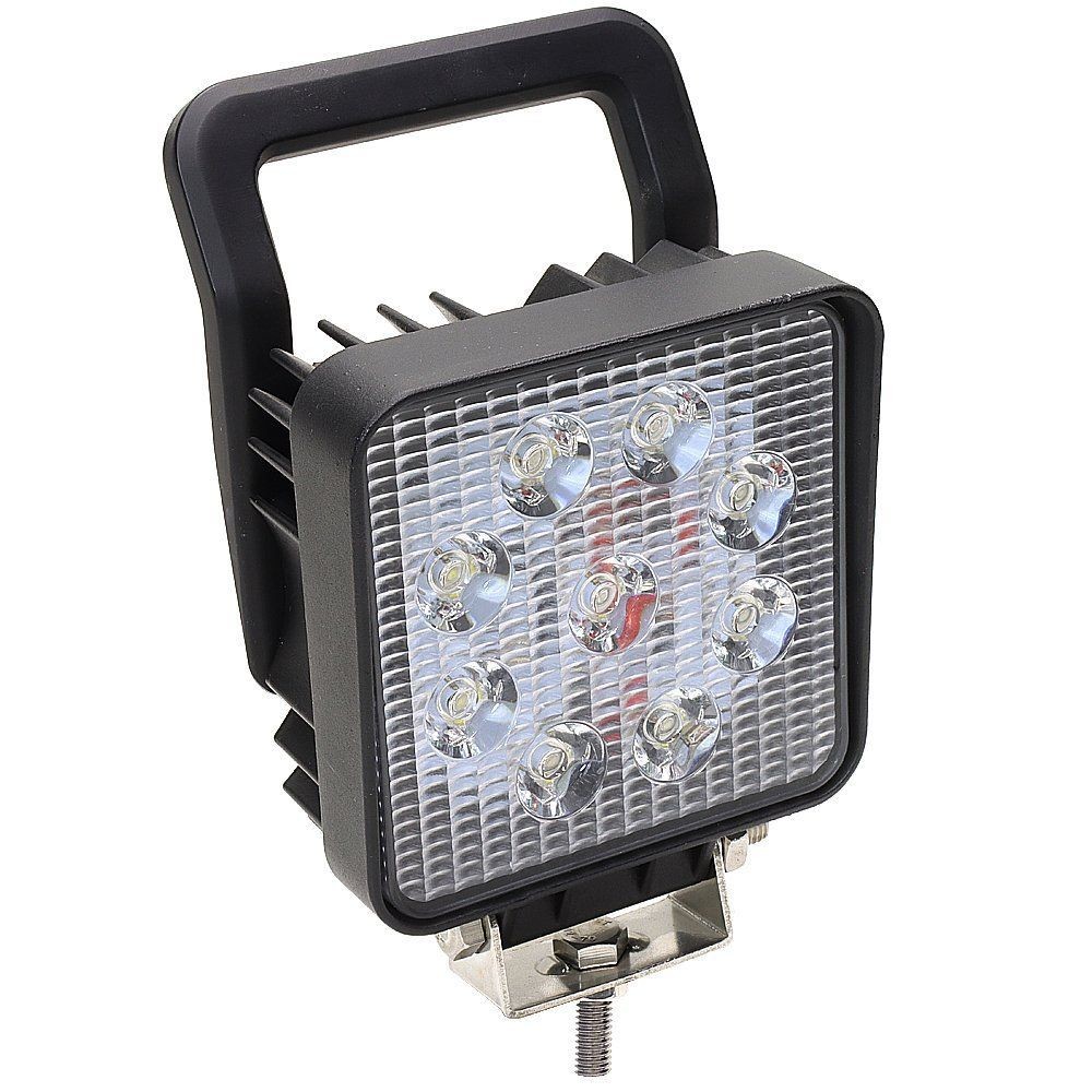 Square Tractor Spot Lights 27W LED Work Headlight IP67 With Switch