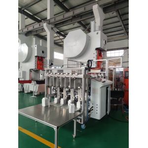 China LK-T63 Aluminum Foil Container Making Machine with Automatic Scrap Recycling 19KW Motor Power and 38~70 Times/min Working Speed on sale