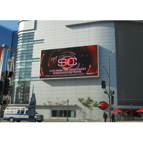 Advertising Outdoor Full Color LED Display P3.91 Brightness 6000 Nits 65410 Dots