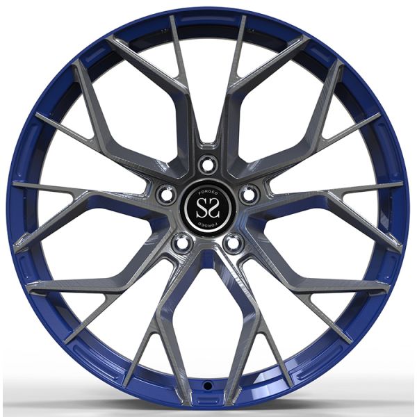 Custom 1Piece Forged Aluminum Alloy Rims BMW 760E 21”Gloss Gun Metal