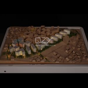1:500 Scale Maple Wood Architectural Scale Model with 25-Day Lead Time for Urban