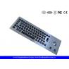 LED Backlight Industrial Stainless Steel Keyboard with Trackball , 64 Keys for sale