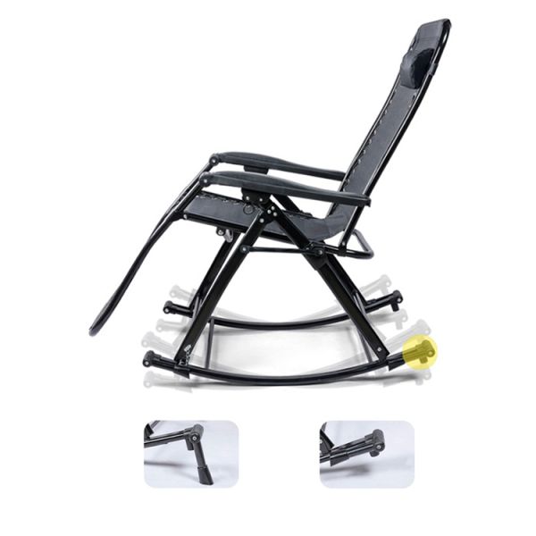 Custom Logo Sun Recliner Lounge Chair Outdoor Garden Camping Foldable Portable Chair