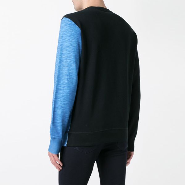 Color Contrast Mens Hoodies And Sweatshirts Size S - 3XL Polyester / Cotton Material