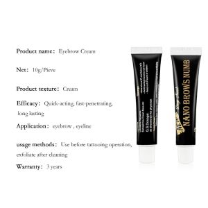 Perfessional Permanent Makeup Tattoo Kit No Pain Painless Tattoo Anesthetic