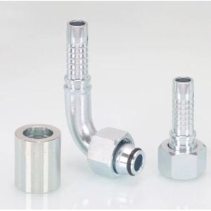 20491 90 Degree Bend Metric Female 24 Degree Cone O-Ring L. T. Hydraulic Hose