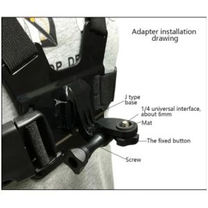 Rotatable Smartphone Chest Mount Harness Strap Holder