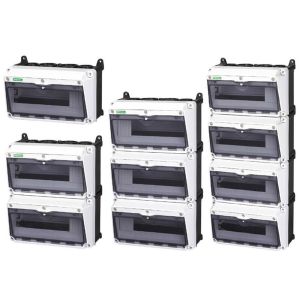 12 24 36 48 Way IP65 Waterproof Outdoor Wall Electrical Enclosure Plastic