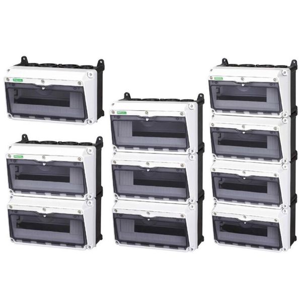 12 24 36 48 Way IP65 Waterproof Outdoor Wall Electrical Enclosure Plastic