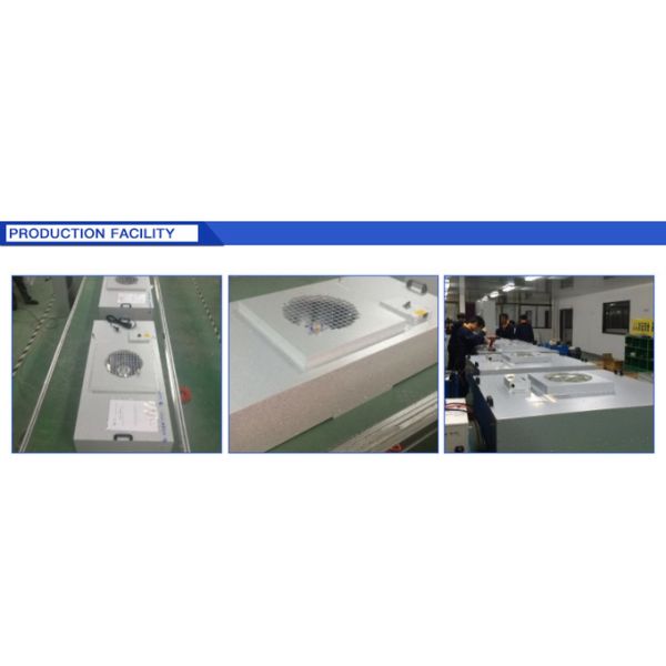 80W HEPA Exhaust Filter 1200m3/H Stailess Steel For Laminar Flow Hoods