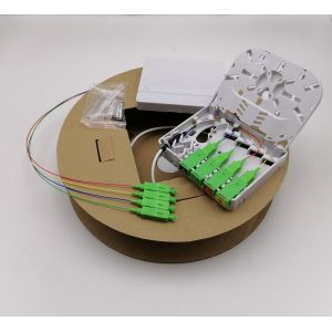 4 FO Pre-Terminated Outlet Kit (PTO) G657A2 Drop Cable With Shuttered SC/LC