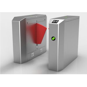 Waist Height Retractable 40W Stainless Steel Flap Turnstile 0.2s