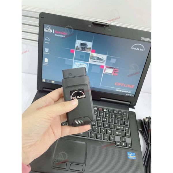 Buy For MAN T427 DIAGNOSTIC TOOL TRUCK DIAGNOSTIC INTERFACE Parameter Programming Device WLAN Calibration Monitoring CF53 Laptop at wholesale prices