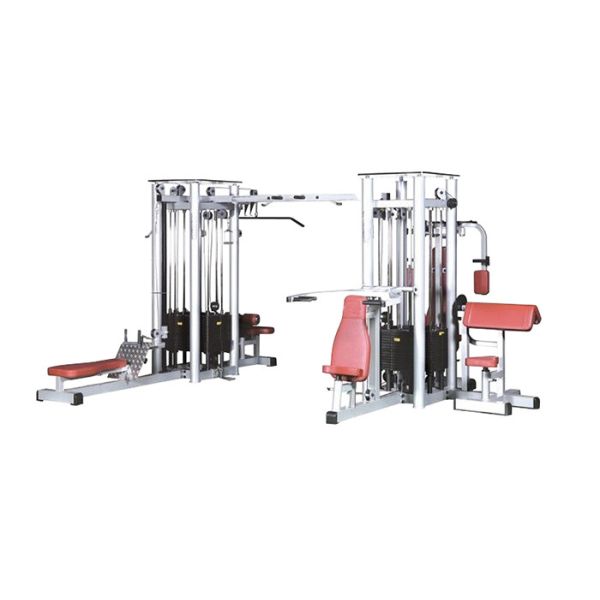Buy 8 Station Multi Gym Equipments / Commercial Grade Multifunction Gym Machine at wholesale prices