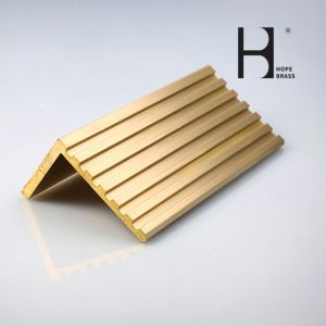 190mm Brass Metal Stair Nosing , CuZn39Pb3 Brass Step Nosing