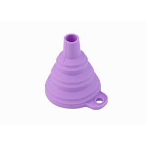 Kitchen Essential Silicone Foldable Funnel , Small Silicone Funnel FDA Approved