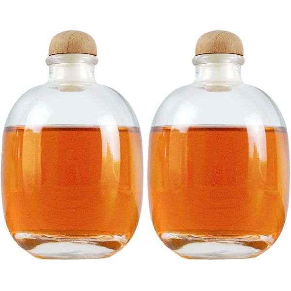 Wine Beverage Oil Vinegar Kombucha Soda Water Whiskey Vodka 500ml Glass Bottle
