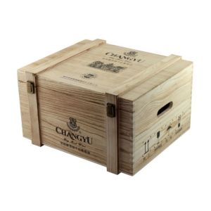 Large Whiskey Personalised Wooden Wine Box Glossy Lamination