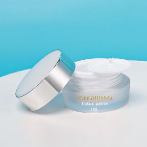 OEM 10g Acrylic Double Wall Jar With Cap Customizd Logo