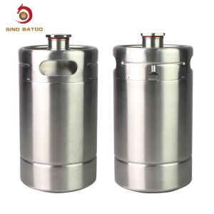 China OEM Food Grade SS304 Double Wall 2L Mini Beer Keg on sale