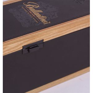 Promotion Wooden Wine Box ISO9001 2008 Certification , Empty Wine Boxes
