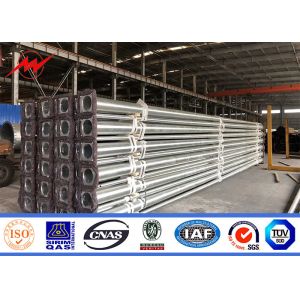 6-18m Solar Street Light Pole , Tubular Steel Pole