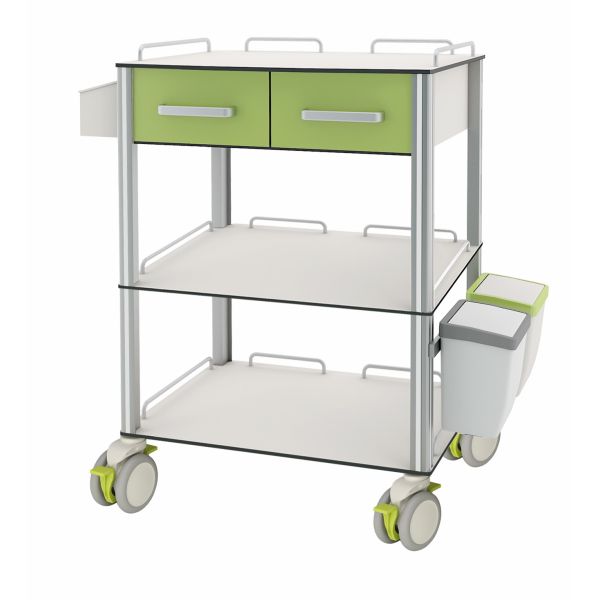 Buy HPL Board Medical Trolley Cart at wholesale prices
