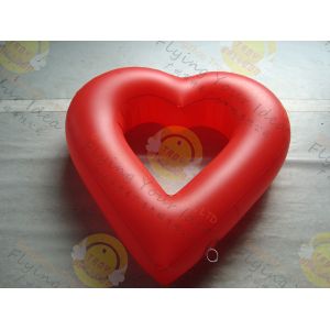 Party Inflatable Advertising Helium Balloons Attractive Red Love Shaped