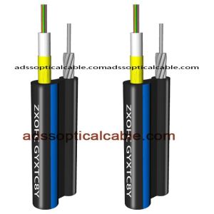 Quality Figure 8 Outdoor Multimode Fiber Optic Cable Central Loose Tube With Yarn for sale