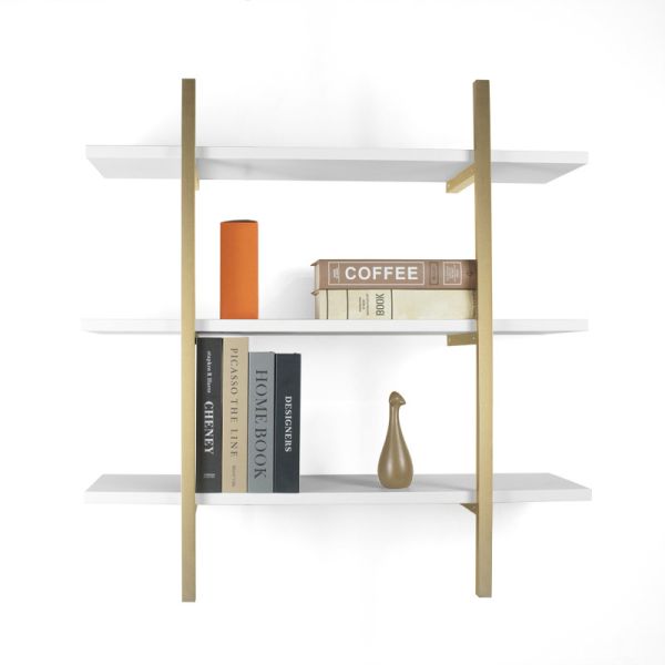 Buy MDF Hanging Structural Decorative Aluminum Wall Shelf Silkscreen Printing at wholesale prices