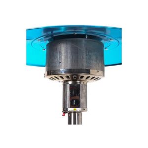 220 cmH Stainless Steel Silver Gas FlexibleRadiant Open Flame Patio Heater