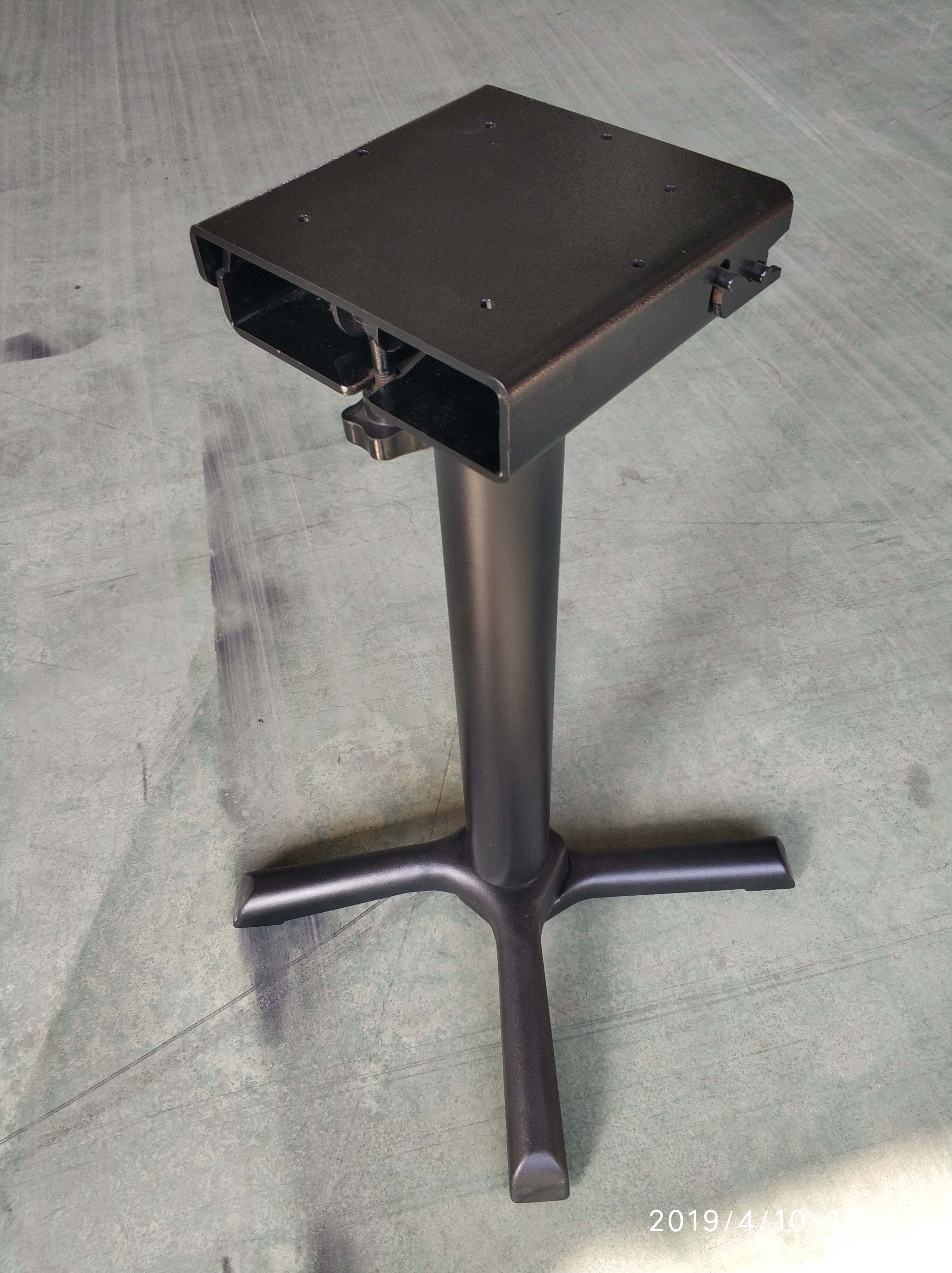 Metal Bistro Table Base Flip Over Table legs Space saving table bases Restaurant