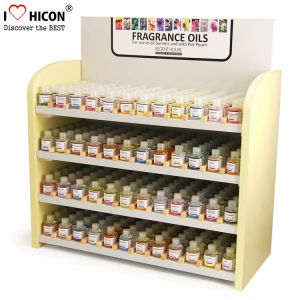 Wood Cosmetic Display Stand Counter Top Marketing Skin Care Products Display