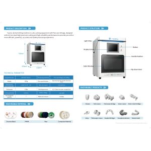 Yucera Dedicated Zirconia CAD CAM Machine for Multi Layer Dental Lab Blocks