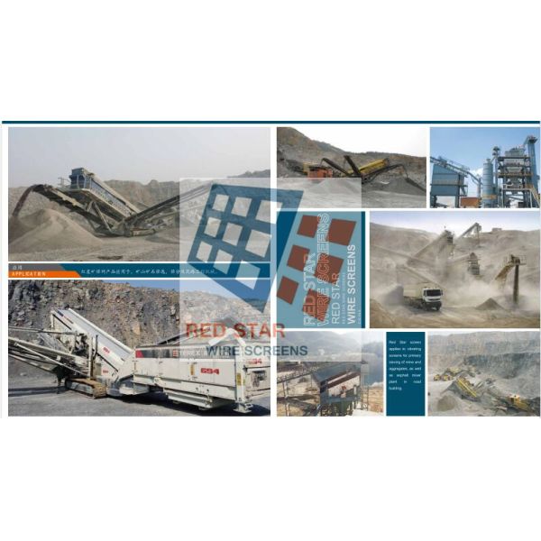 Anti Clogging PU Strip Self Cleaning Screen Mesh for Aggregate Mining and Quarry Industrial