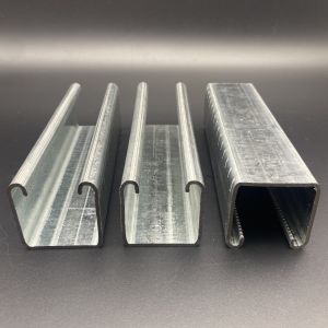 Galvanized Steel Serrated Edge Unistrut Channel with Cutting Marks