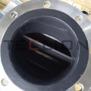 Rotary feeder with PTFE coating on rotor