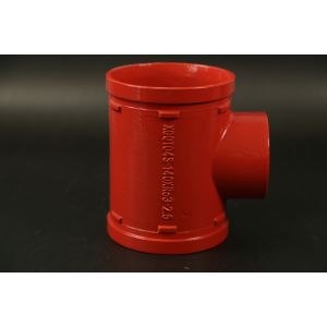 2.5 Mpa Tee Grooved Connection Grooved For Easy Installation Piping System