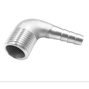 Quality Female Connection 3/8&quot; Hose Barb x 1/2&quot; NPT Male 90 Degree Elbow Adapter for Home Brew for sale