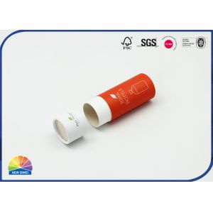 Custom Recycle Cylinder Composite Paper Tube With PVC Film Lid