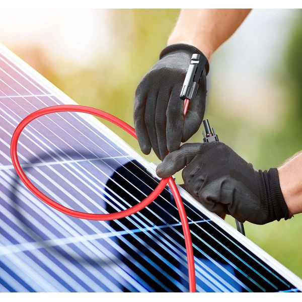 20FT 10AWG Solar Panel Extension Cable With Male Female Connectors