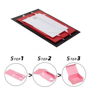Square Recycled Materials Custom Folding Magnetic Rigid Box for Personalized