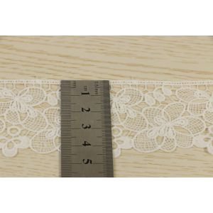 Guipure Embroidered Lace Trim With 100% Polyester