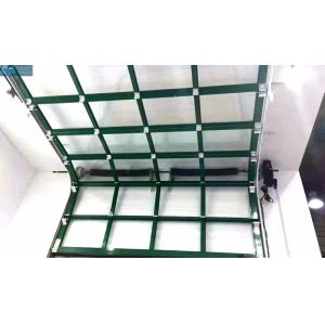 Aluminum Frame Transparent Glass Panel Sectional Garage Doors