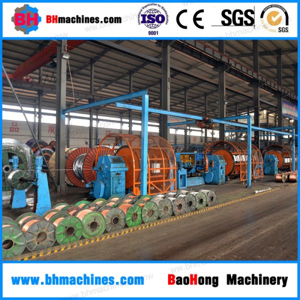 62 m / min 12+18+24 / 630 Rigid Frame Type Copper Wire Stranding Machine
