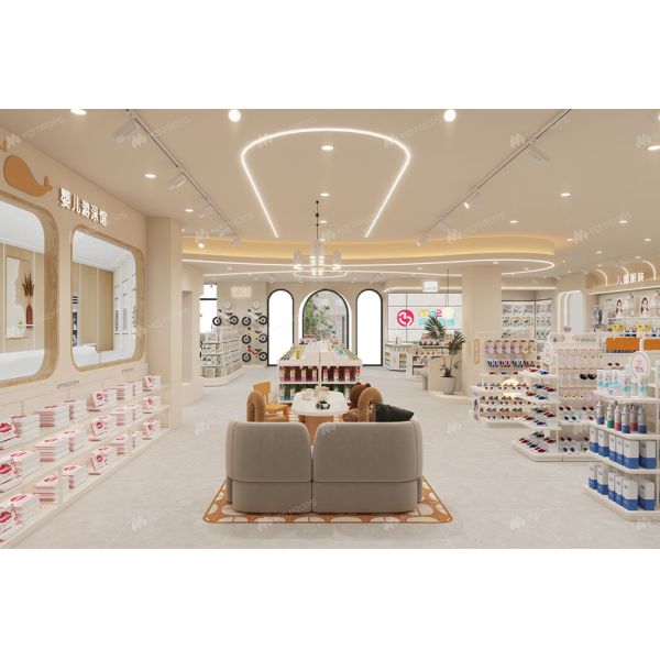 BBC013 Branding Shop Showcase Space-Saving Shop Cabinet Baby Shop Display for Store Design