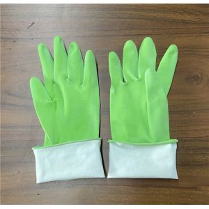 M50g Household Rubber Gloves Spray Flocklined For Cleaning Window