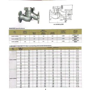 Stainless Steel 304 DN40 Flanged Check Valve with Lift Design and ISO9001