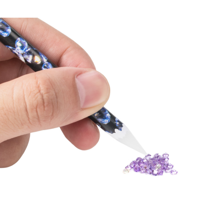 Rhinestones Point Drill Pen Nail Art Tool Wax Colors Pen For Hand drilled manicure