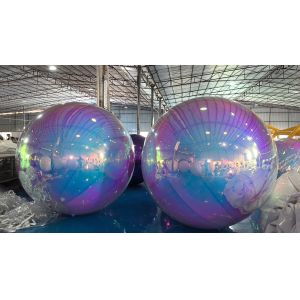 Outdoor Pvc Hanging Inflatable Mirror Balloon Giant Inflatable Silver Mirror